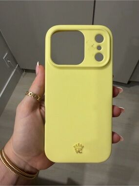 Yellow Silicone Phone Case - Soft Protective Cover - Velvet Caviar